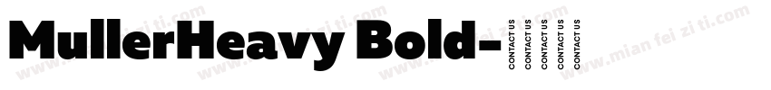 MullerHeavy Bold字体转换